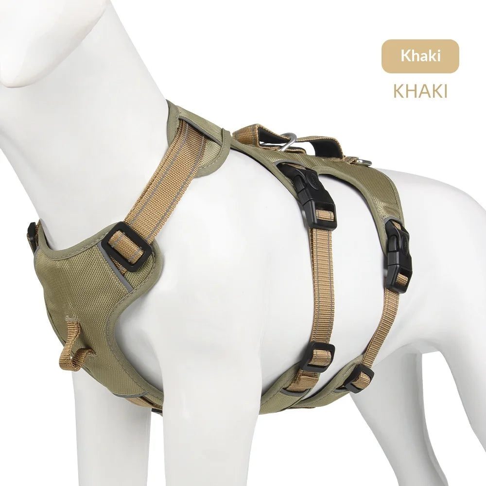 Harnais Anti-Évasion Grand Chien - Laisse Oxford Incluse
