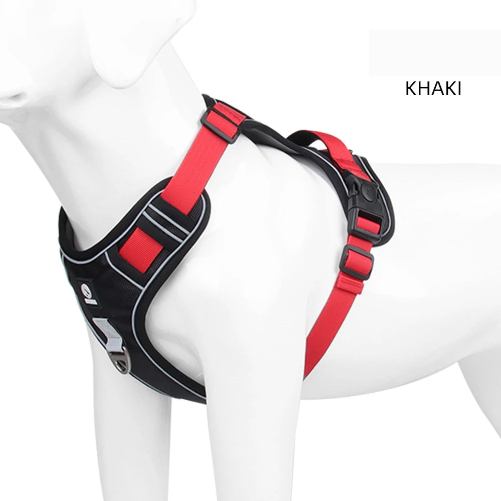 Harnais de Selle Réfléchissant pour Chien - Sans Traction, Toutes Tailles