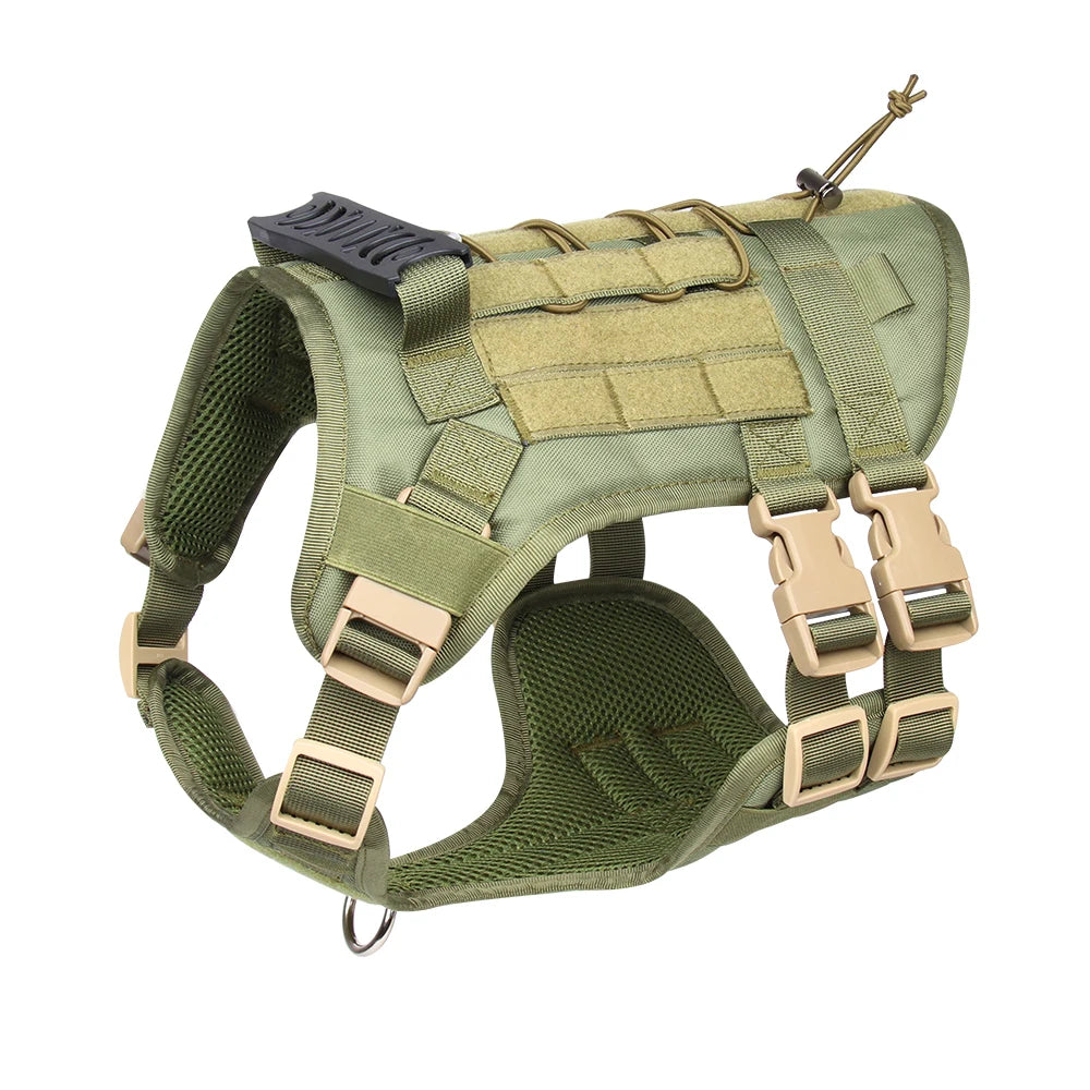 Harnais Gilet Tactique pour Grand Chien - Entraînement et Garde