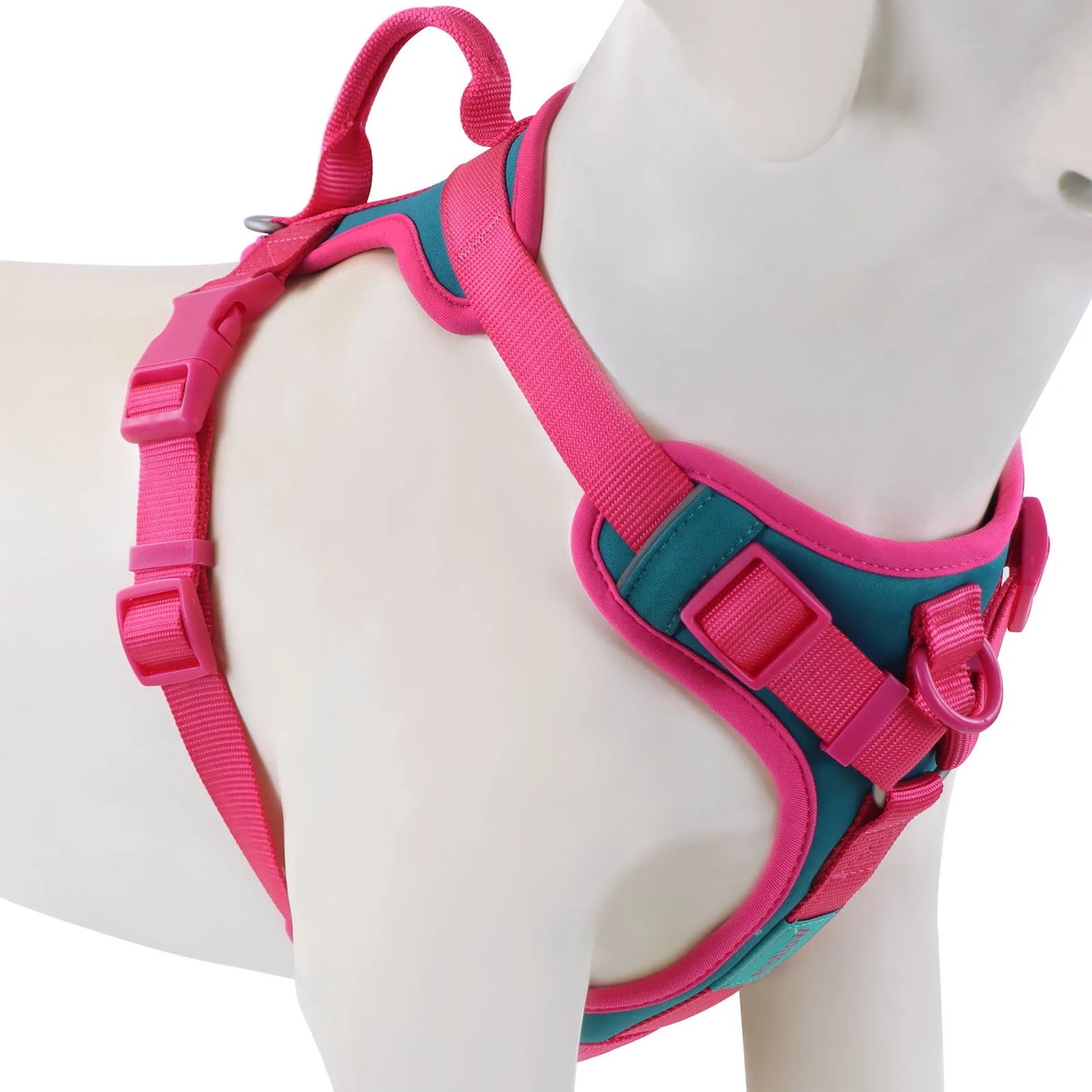 Harnais de Luxe Couleur Chocolat Anti-Traction pour Chien - Personnalisé