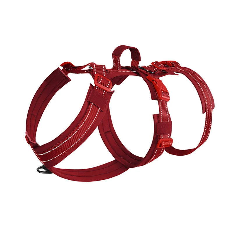Harnais Robuste Rembourré Anti-Traction pour Chien Moyen/Grand - Travail