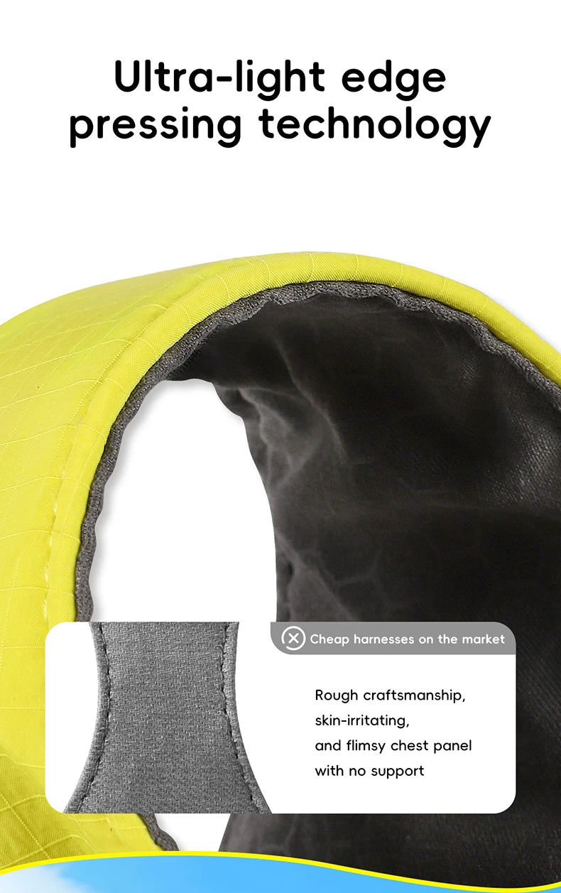 Harnais Anti-Évasion Léger Imperméable pour Chien Moyen - Réfléchissant