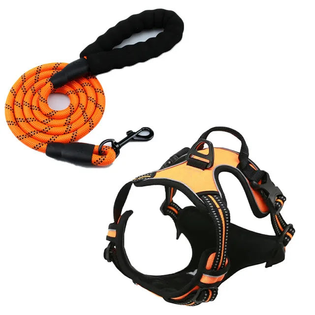 Harnais de Poitrine Antidérapant pour Chien Moyen/Grand - Style Gilet