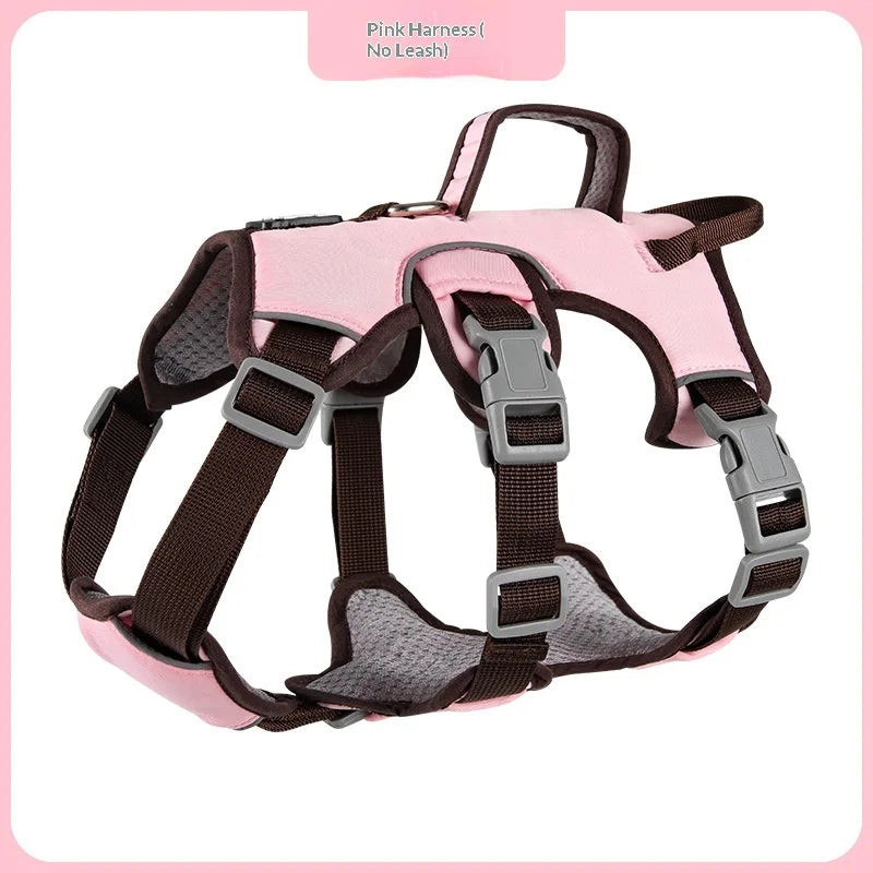 Harnais Anti-Évasion 3 Sections pour Grand Chien - avec Laisse