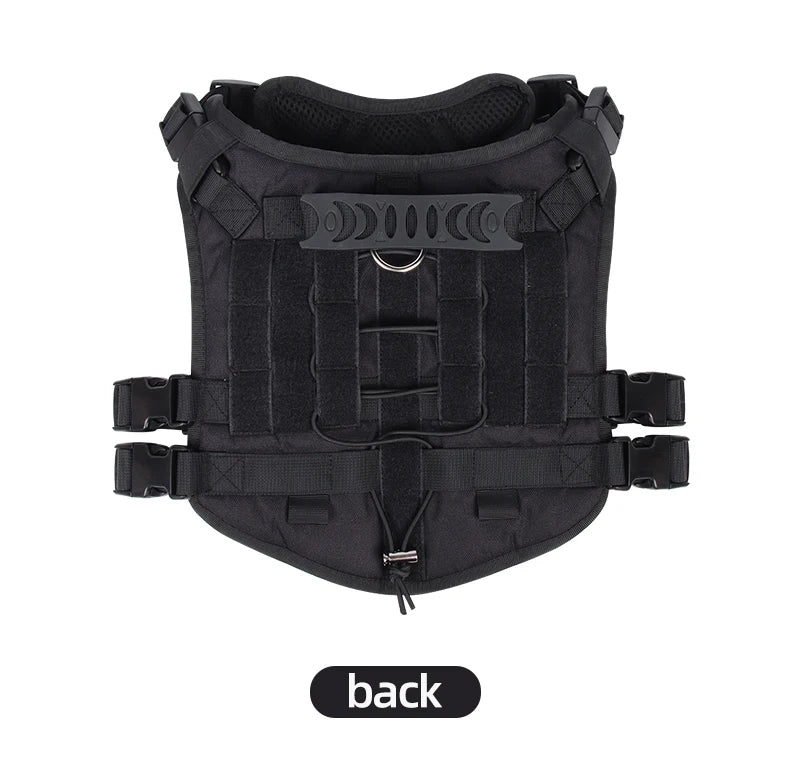 Harnais Gilet Tactique pour Grand Chien - Entraînement et Garde