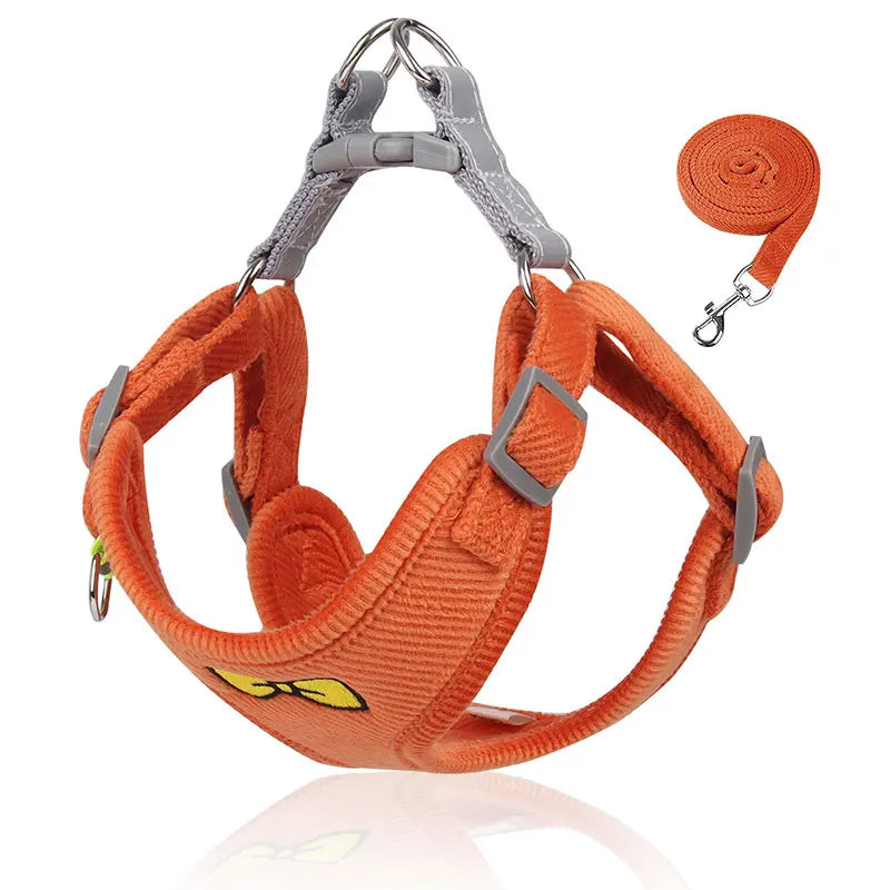 Harnais Anti-Traction Réfléchissant pour Chien Moyen/Grand - Nylon Respirant
