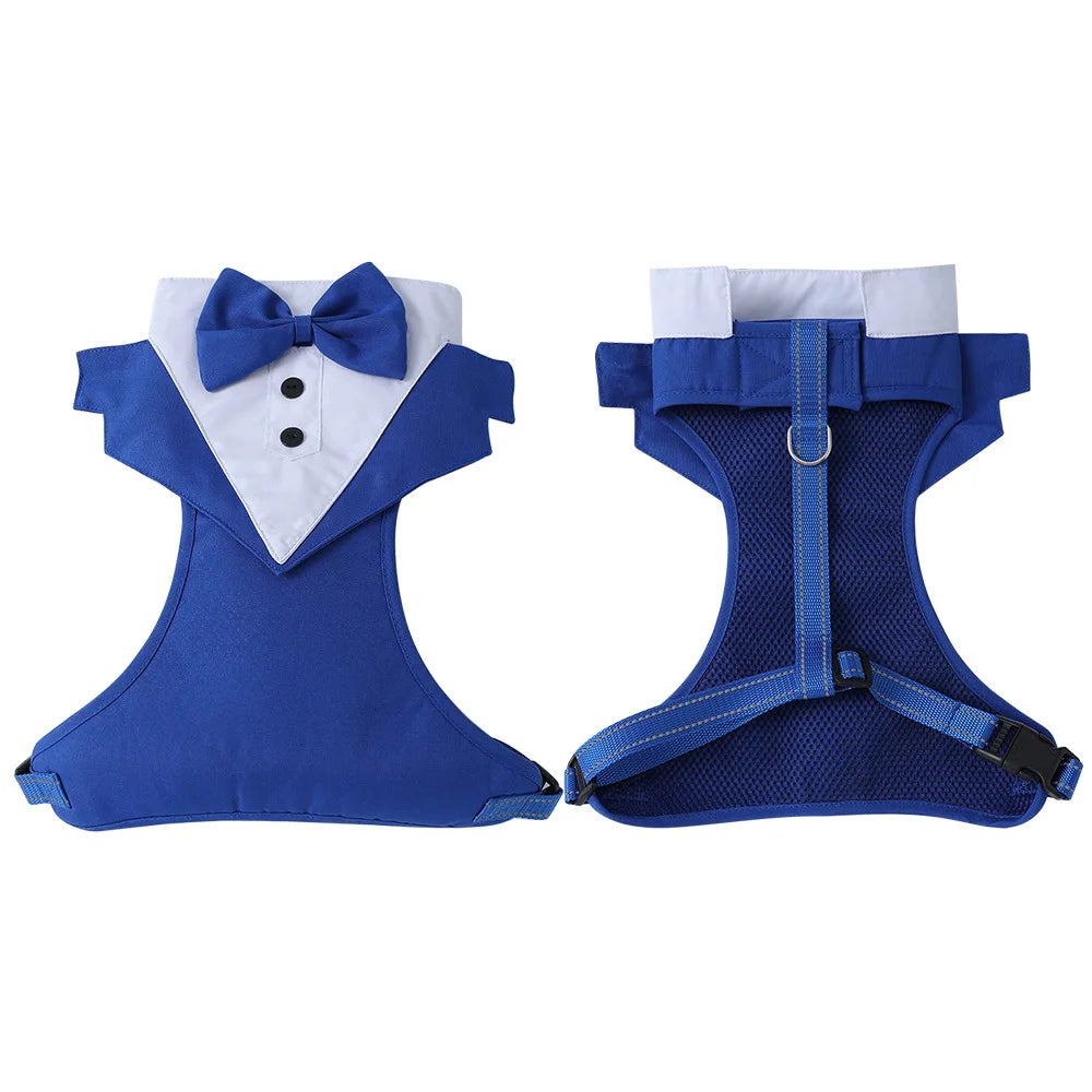 Harnais avec Nœud Papillon pour Petit et Moyen Chien - Anti-Traction