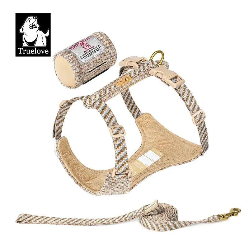 Harnais Tweed Sans Traction pour Chien - Style et Confort
