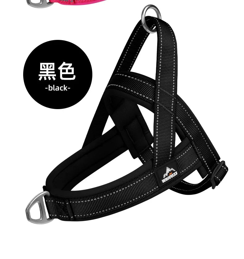 Harnais Nylon Respirant Anti-Évasion pour Chien Moyen/Grand