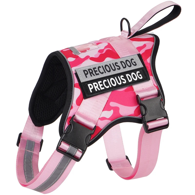 Harnais Réfléchissant Réglable pour Chien - Sans Traction