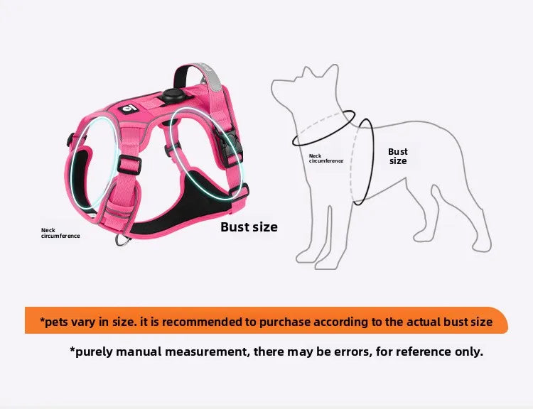Harnais Compatible AirTag pour Petit Chien - Anti-Perte