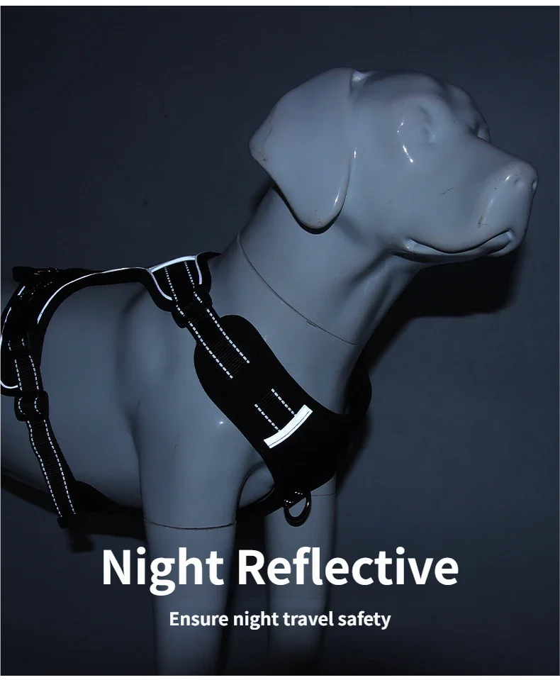 Harnais Type Veste pour Chien - Toutes Races, Résistant aux Chocs