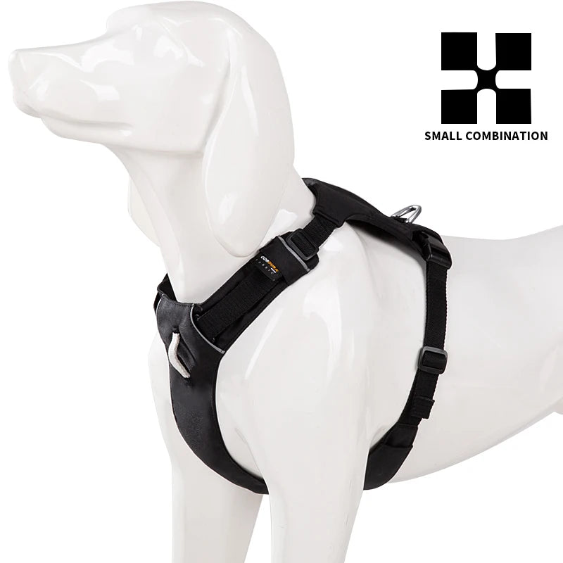 Harnais Sangle Nylon Réfléchissante pour Petit et Moyen Chien