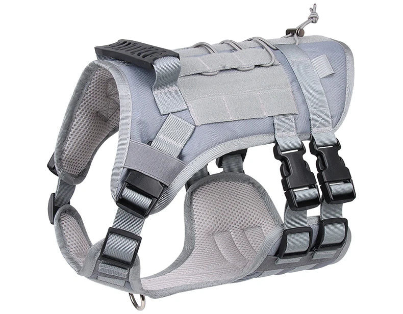 Harnais Gilet Tactique pour Grand Chien - Entraînement et Garde
