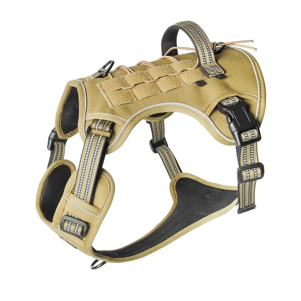 Harnais Tactique MOLLE Anti-Traction pour Grand Chien
