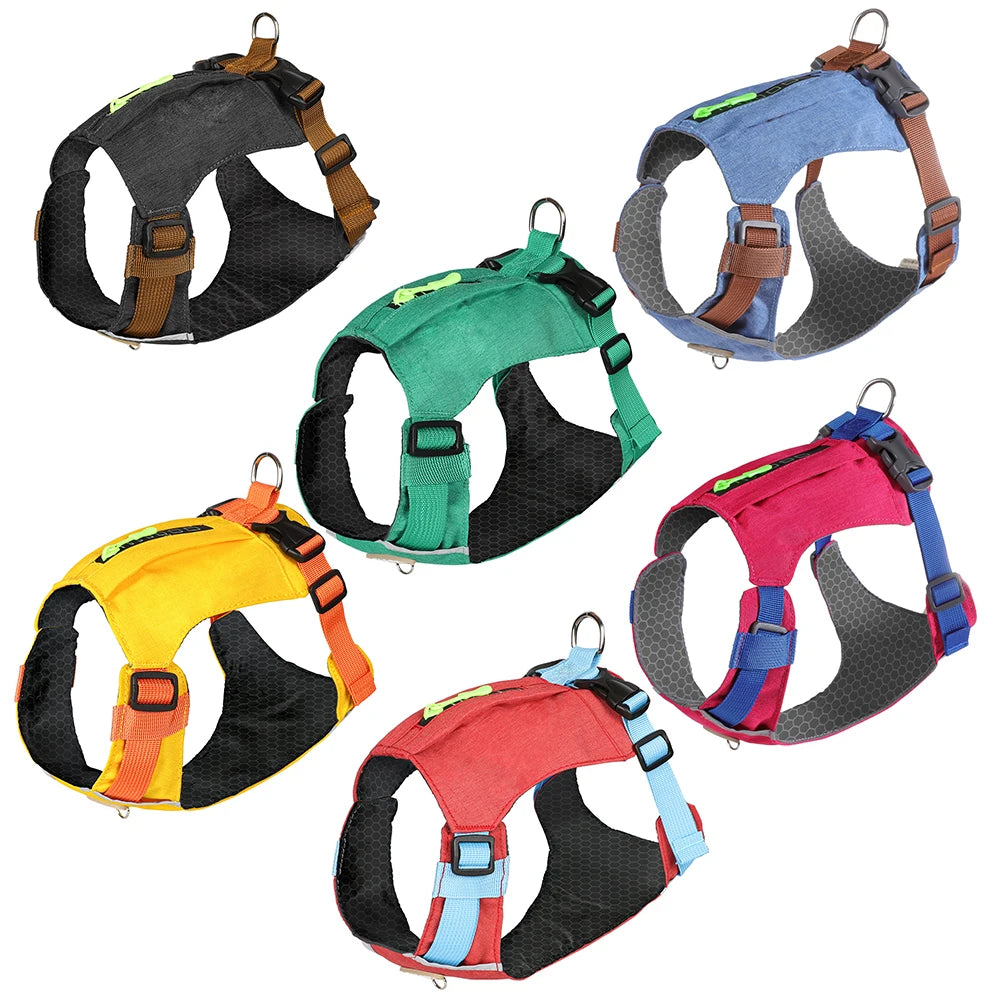 Harnais Anti-Traction pour Chien - Gilet Respirant Réglable