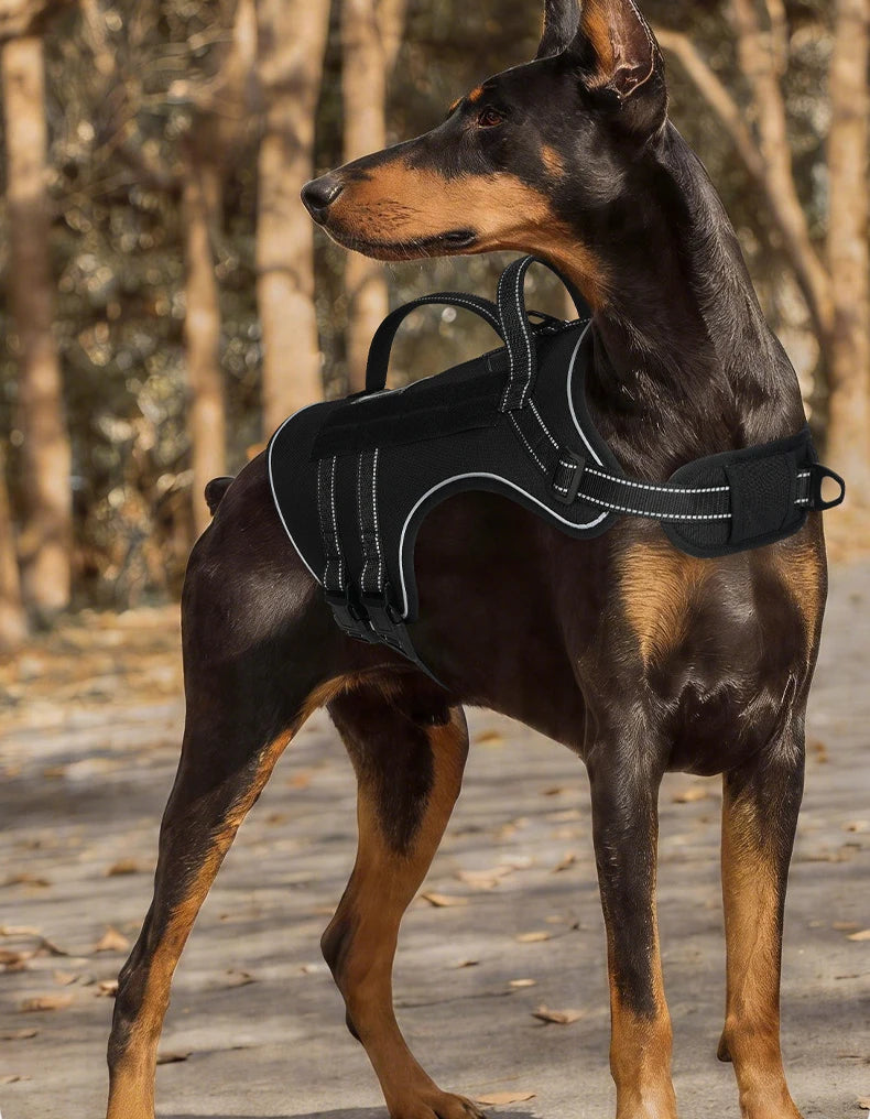 Harnais Tactique 3D Anti-Traction pour Chien Moyen/Grand - Réfléchissant