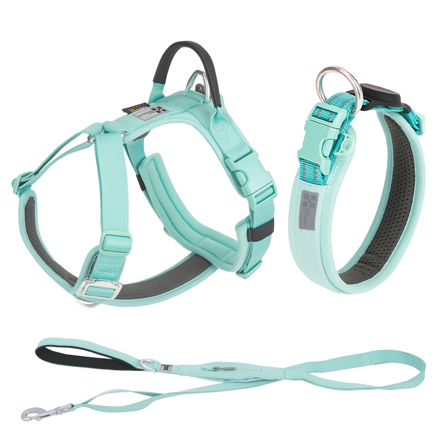 Ensemble Harnais et Laisse Anti-Traction pour Grand Chien