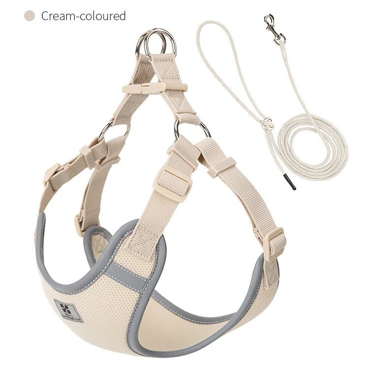 Ensemble Harnais et Laisse Réglable pour Chat et Petit Chien
