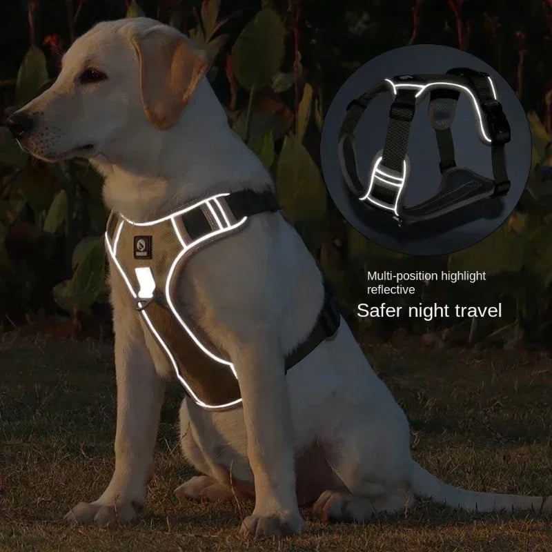Harnais Tactique Oxford Imperméable pour Grand Chien - 1680D