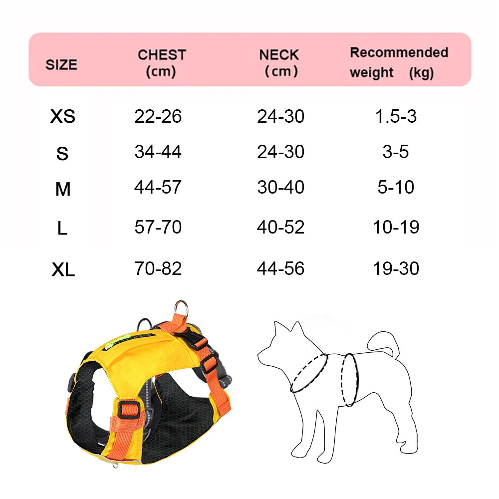 Harnais Anti-Traction pour Chien - Gilet Respirant Réglable