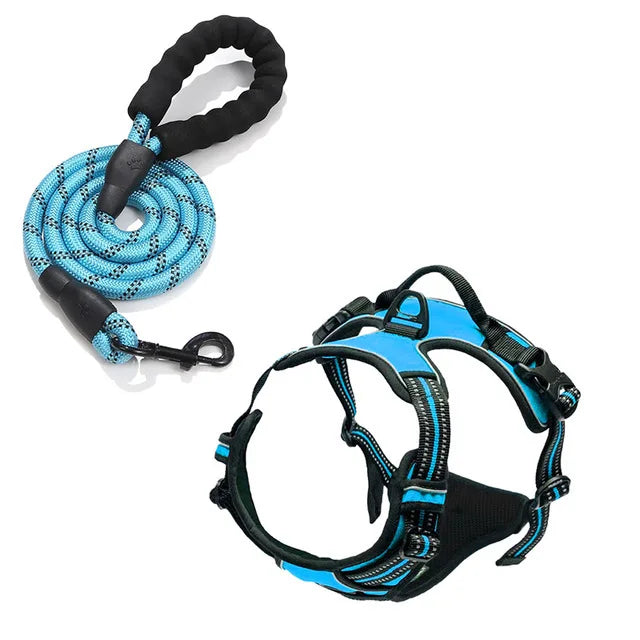 Harnais de Poitrine Antidérapant pour Chien Moyen/Grand - Style Gilet