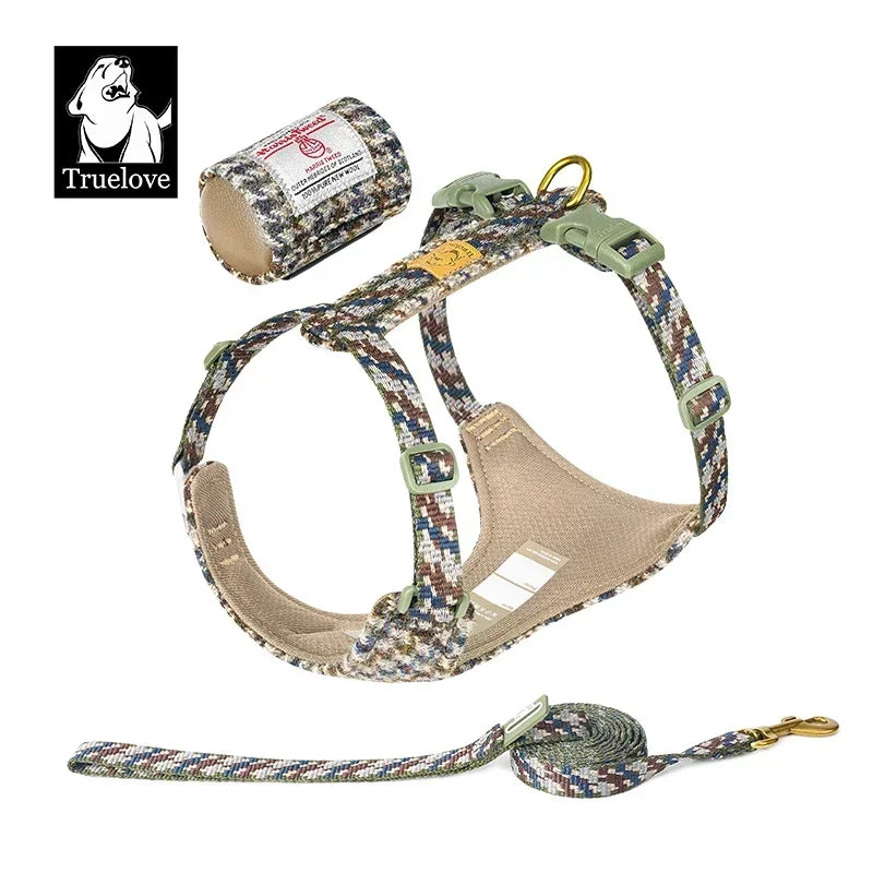 Harnais Tweed Sans Traction pour Chien - Style et Confort