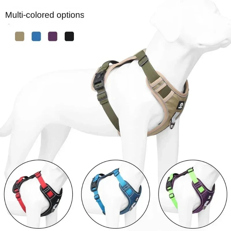 Harnais Tactique Oxford Imperméable pour Grand Chien - 1680D