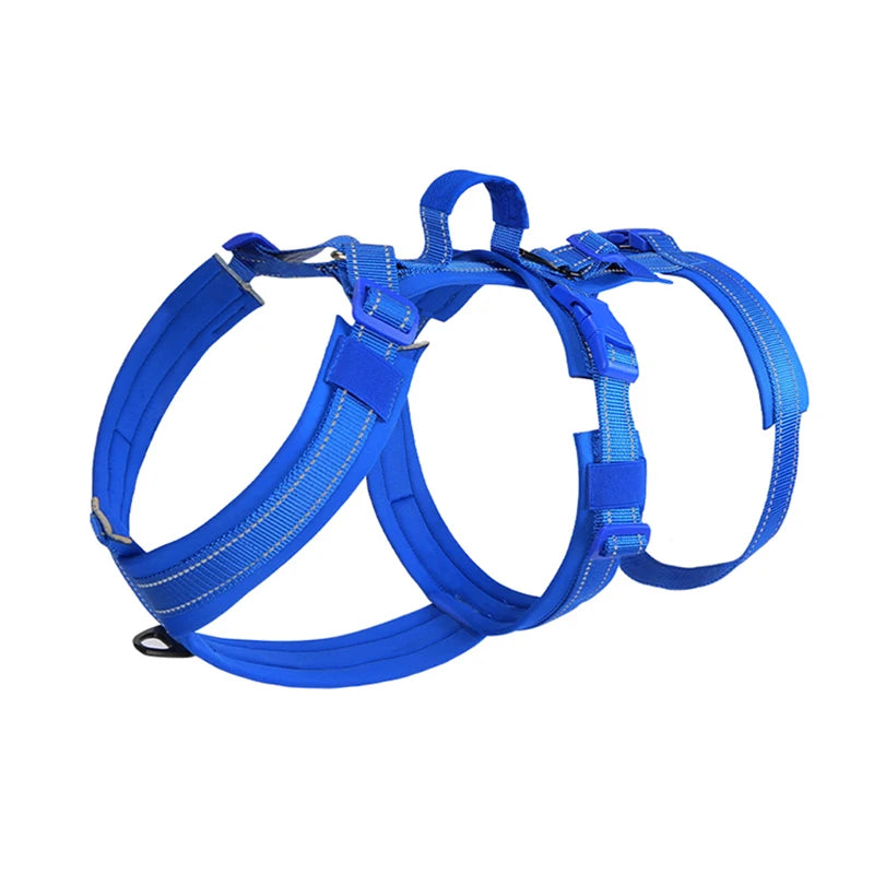 Harnais Robuste Rembourré Anti-Traction pour Chien Moyen/Grand