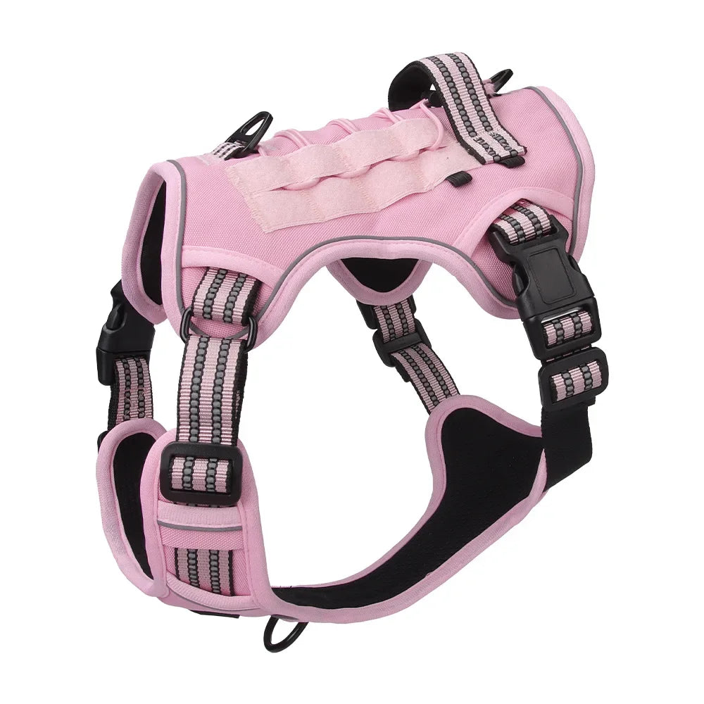 Harnais Tactique MOLLE Anti-Traction pour Grand Chien