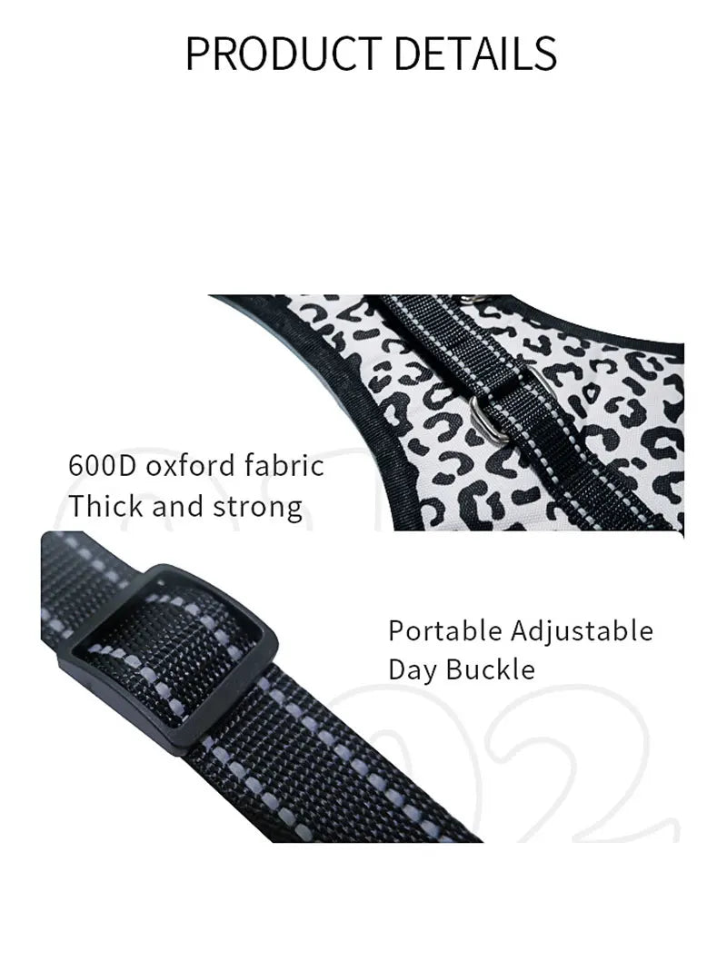 Harnais Nylon Robuste pour Chien - Réglable, Extra Large
