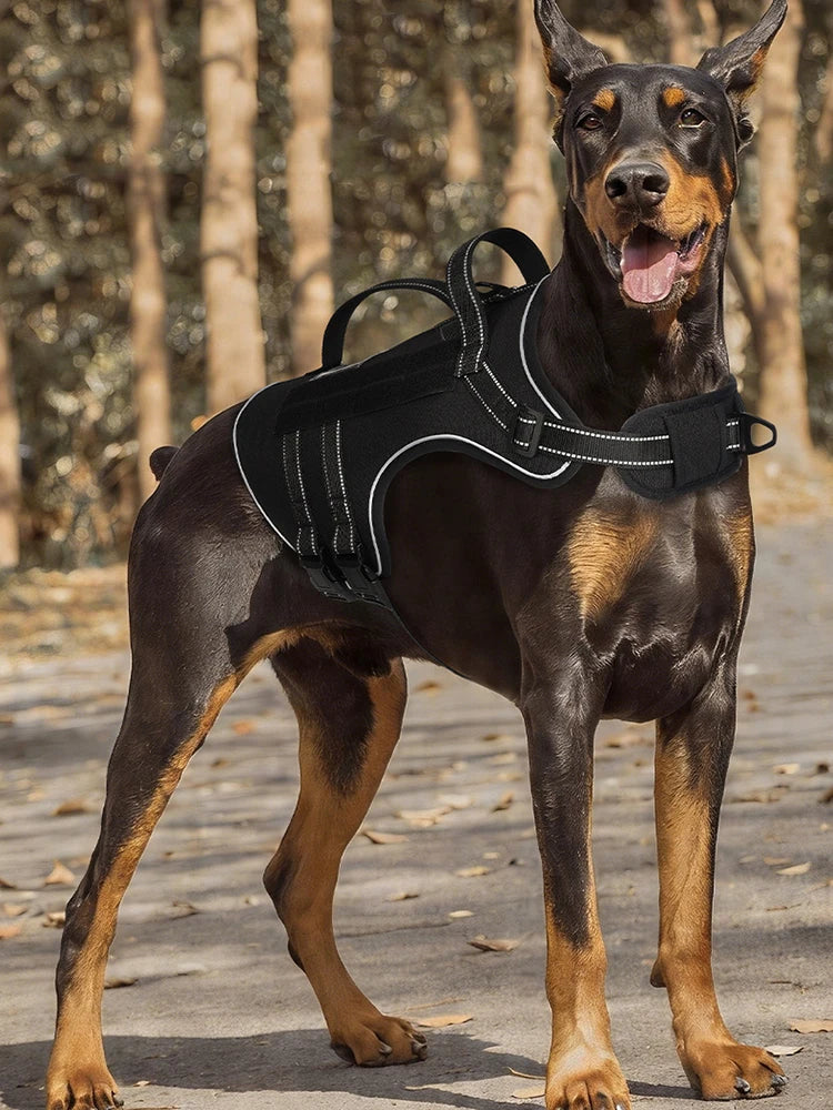 Harnais Tactique 3D Anti-Traction pour Chien Moyen/Grand - Réfléchissant