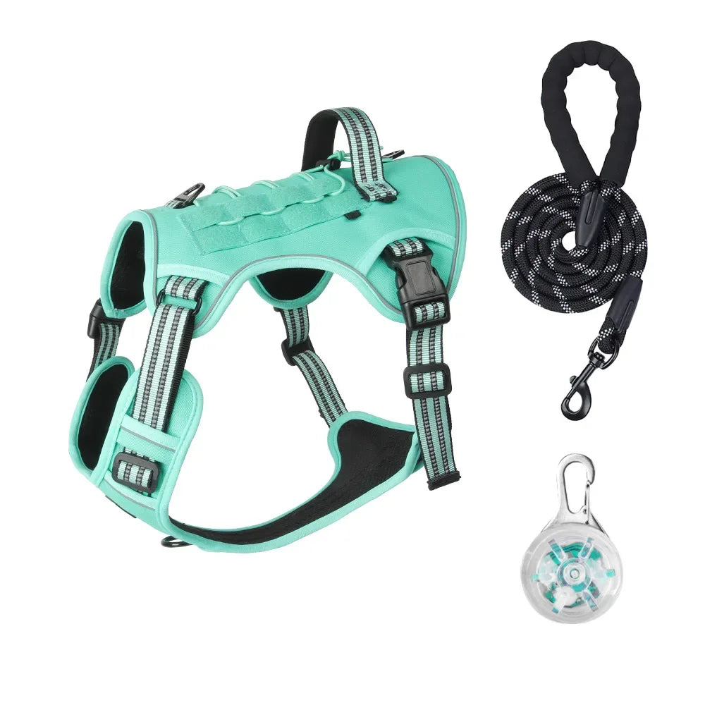 Harnais Tactique MOLLE Anti-Traction pour Grand Chien