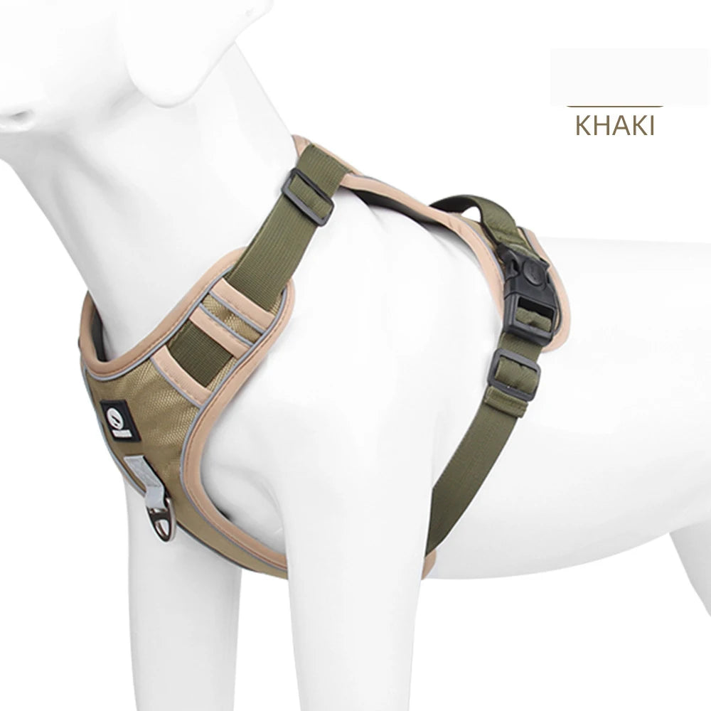 Harnais de Selle Réfléchissant pour Chien - Sans Traction, Toutes Tailles