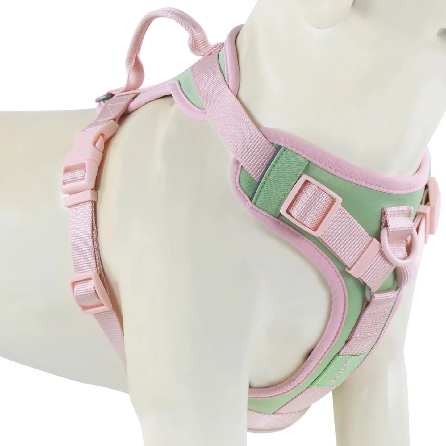 Harnais de Luxe Couleur Chocolat Anti-Traction pour Chien - Personnalisé
