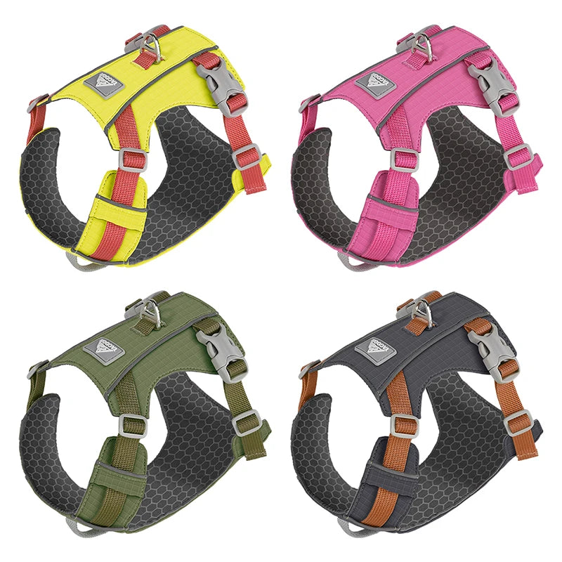 Harnais Anti-Évasion Léger Imperméable pour Chien Moyen - Réfléchissant