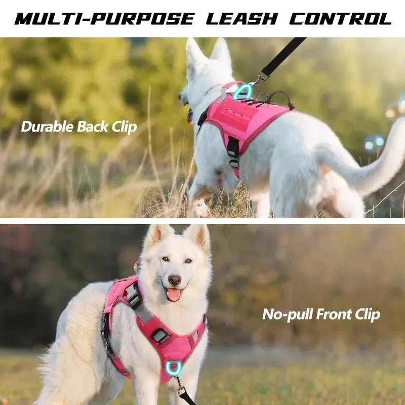 Harnais Tactique Militaire Sans Traction pour Labrador et Grand Chien