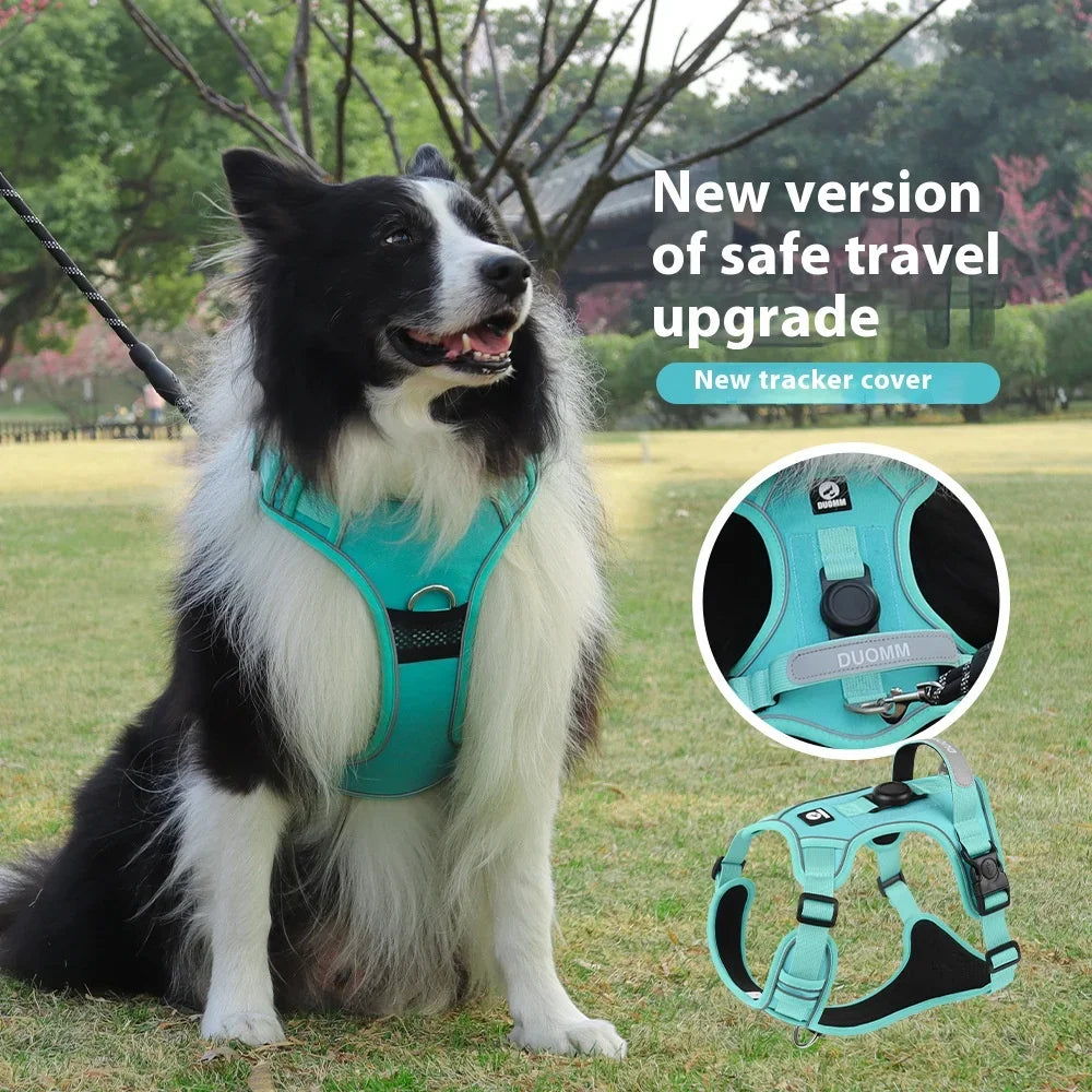 Harnais Anti-Traction Anti-Évasion pour Grand et Moyen Chien