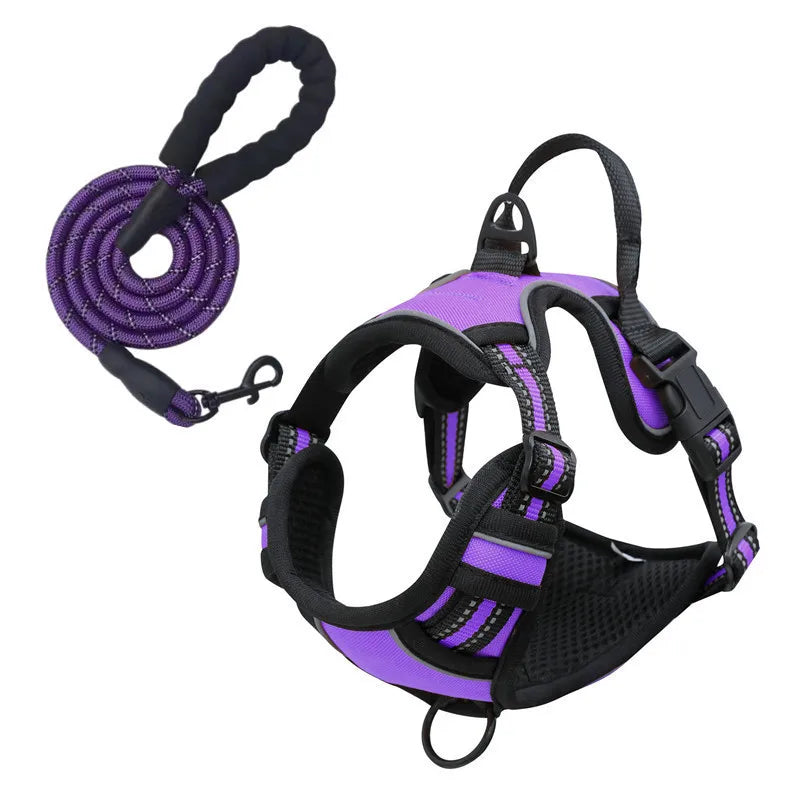 Harnais de Poitrine Antidérapant pour Chien Moyen/Grand - Style Gilet