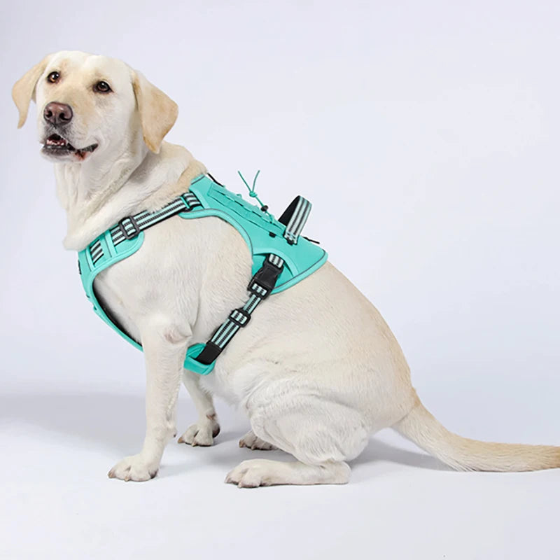 Harnais Réfléchissant Tactique Anti-Traction pour Chien - Course