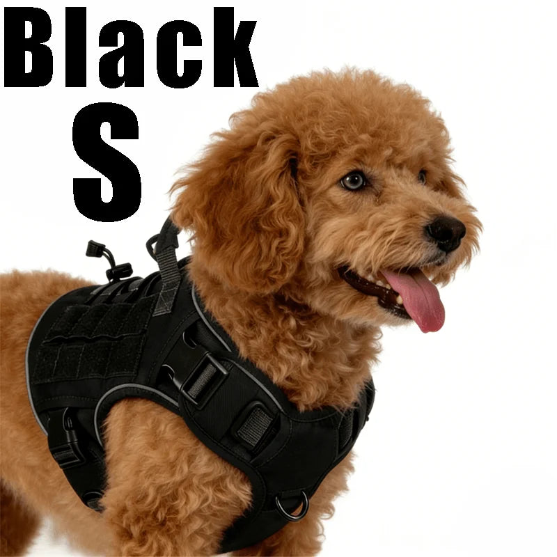 Harnais Tactique Robuste pour Chien - Recherche et Sauvetage