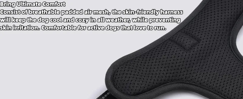 Harnais de Poitrine Antidérapant pour Chien Moyen/Grand - Style Gilet