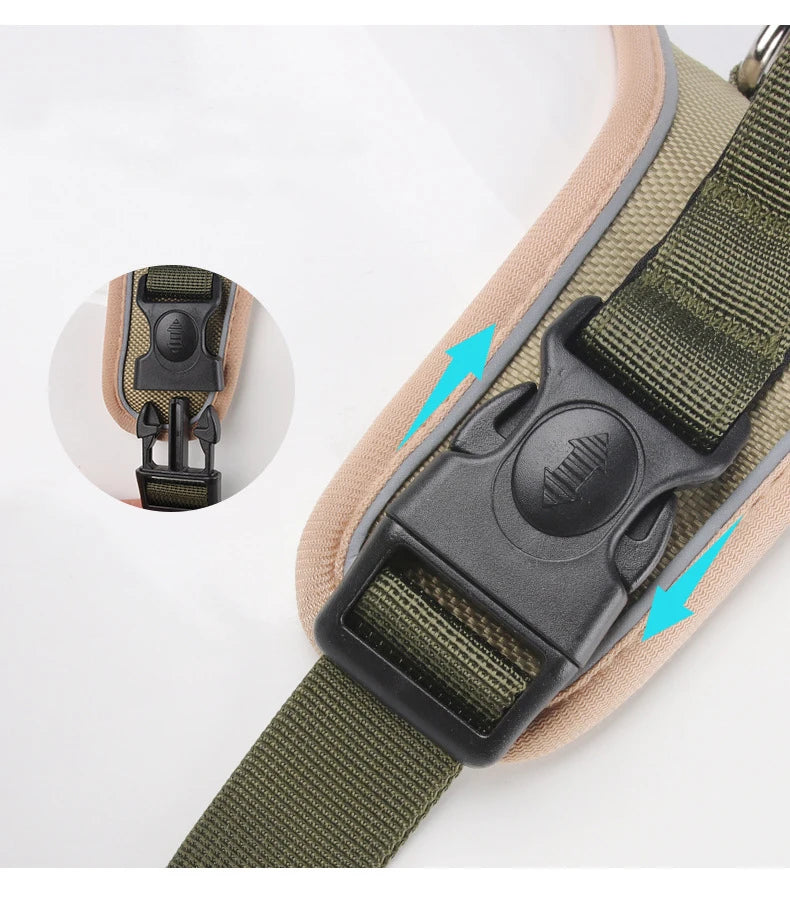 Harnais de Selle Réfléchissant pour Chien - Sans Traction, Toutes Tailles