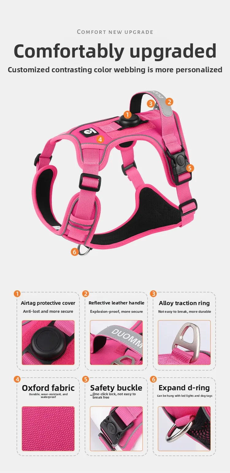 Harnais Compatible AirTag pour Petit Chien - Anti-Perte
