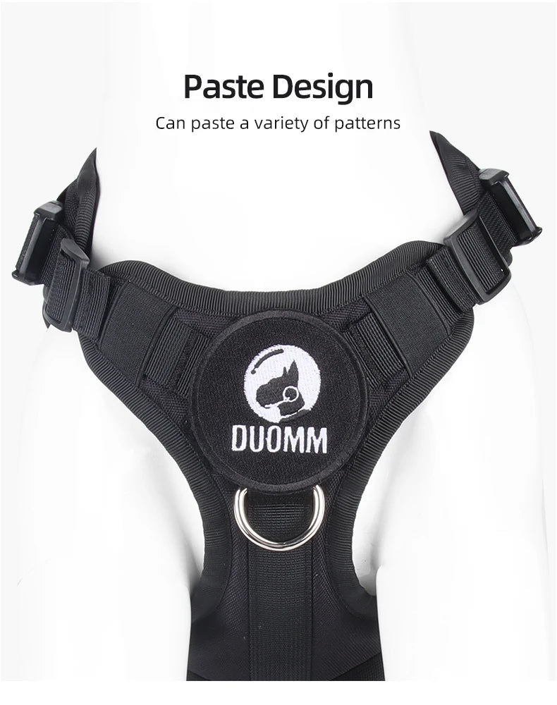 Harnais Gilet Tactique pour Grand Chien - Entraînement et Garde