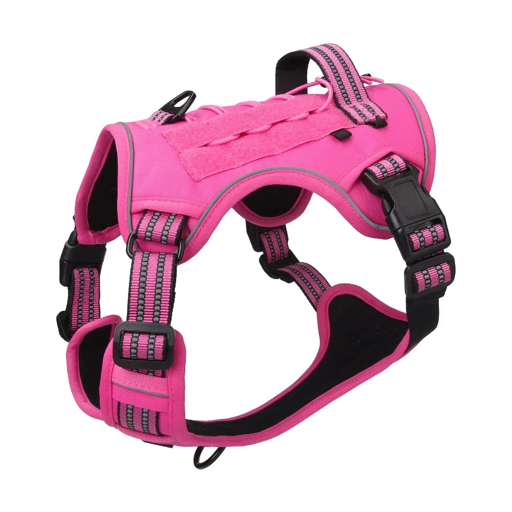 Harnais Tactique MOLLE Anti-Traction pour Grand Chien