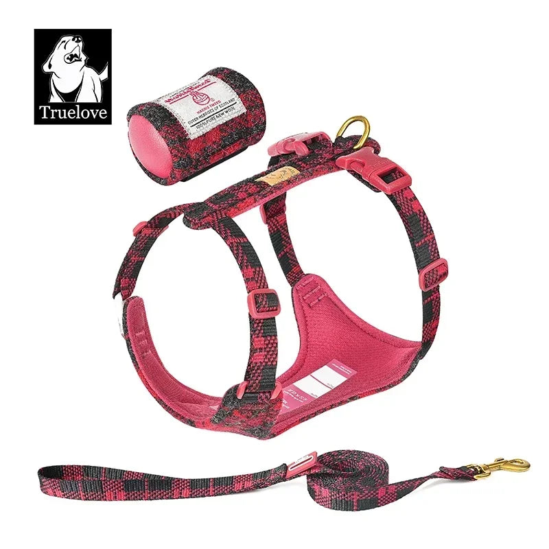 Harnais Tweed Sans Traction pour Chien - Style et Confort
