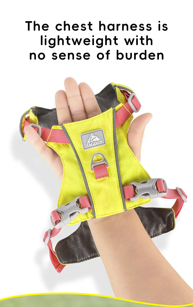 Harnais Anti-Évasion Léger Imperméable pour Chien Moyen - Réfléchissant