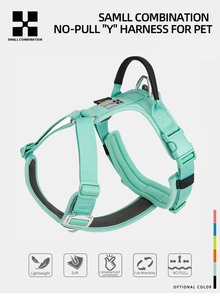 Harnais Anti-Traction en Nylon Réfléchissant pour Chien - Course