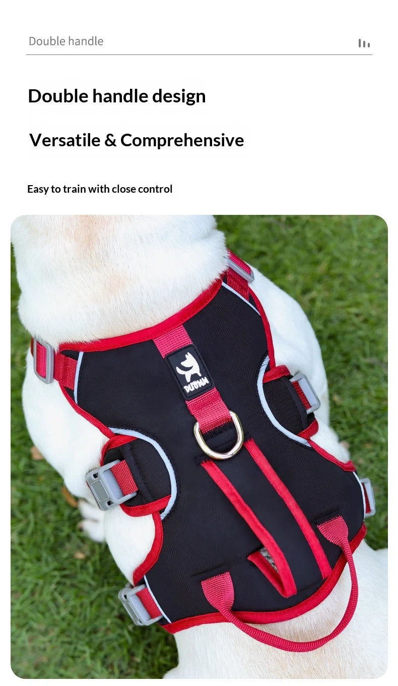 Harnais Anti-Évasion 3 Sections pour Grand Chien - Style Gilet